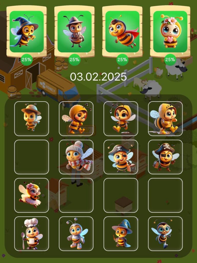 Bee Harvest Daily Combo 3 February 2025