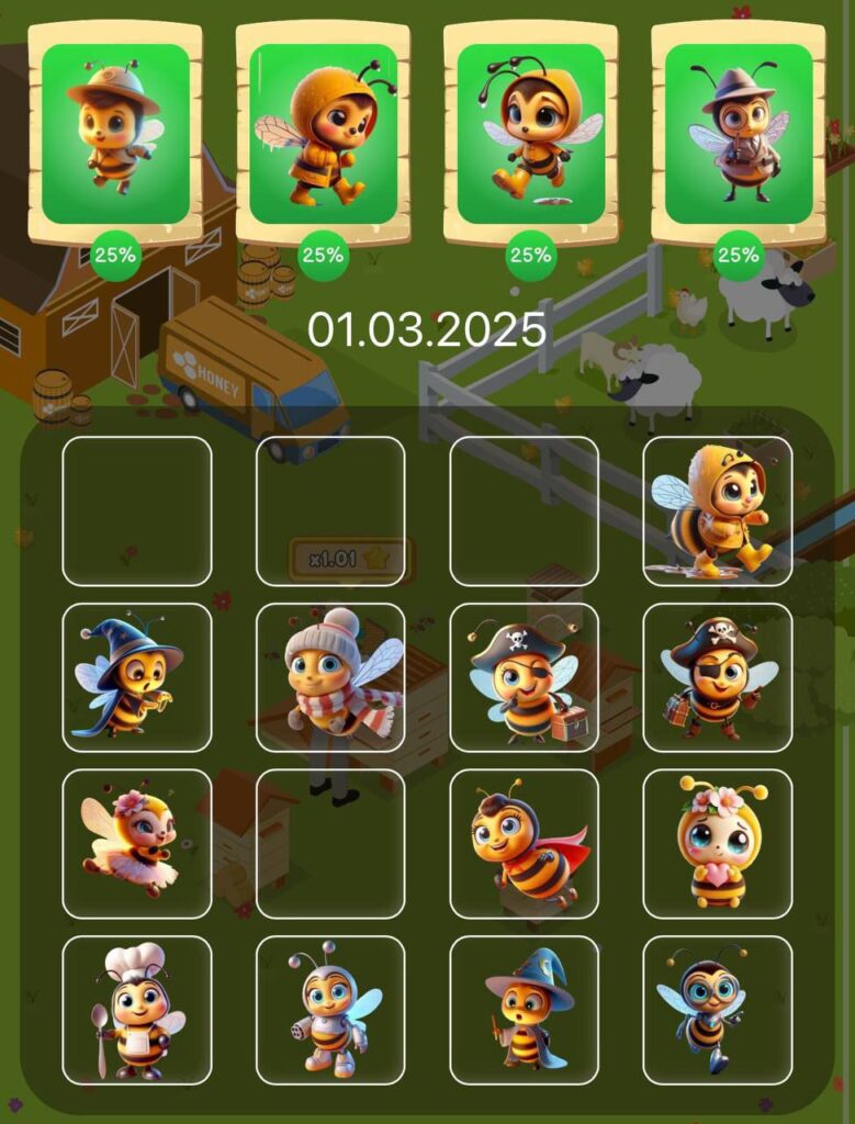 Bee Harvest Daily Combo 1 March 2025