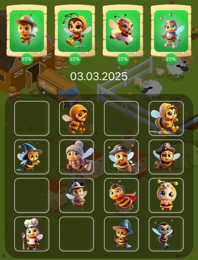 Bee Harvest Daily Combo 3 March 2025